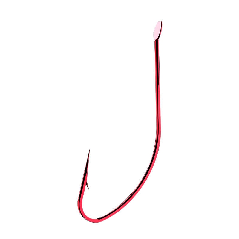 Akita fox fish hook bulk ultra-light ultra-fine imported barbed fishing hook small hook hanging red worm hook fishing crucian carp hook
