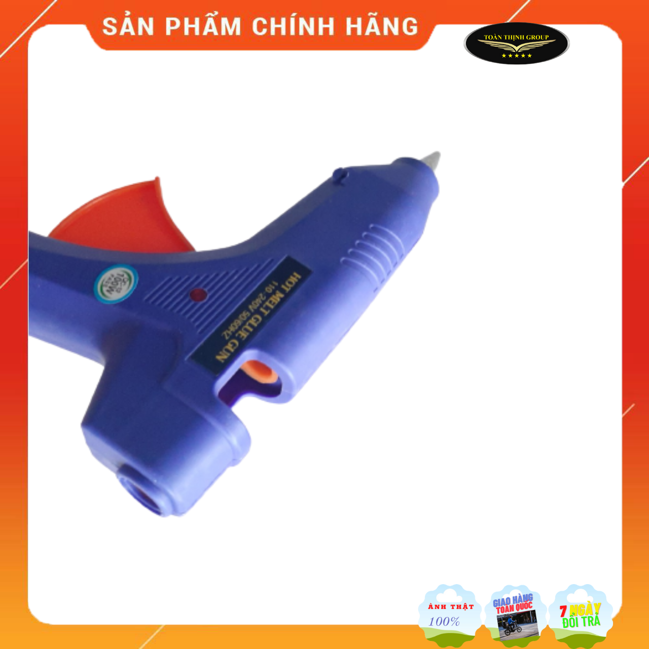 Súng Bắn Keo Nến Silicon 60W (Tặng kèm 1 cây keo nến silicon)