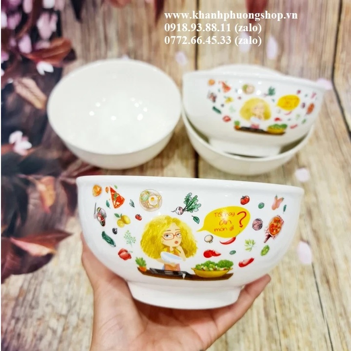 [HCM]tô sứ trắng ăn cơm - tô sứ trắng