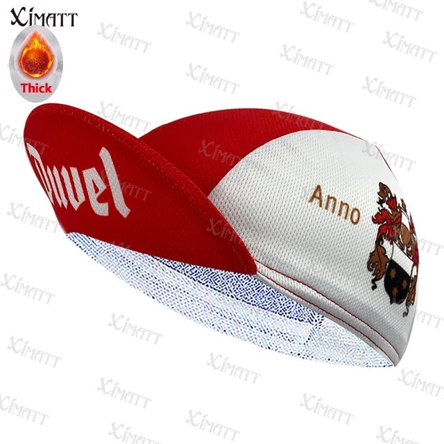 Ximatt Classic Retro Polyester/fleece Cycling Caps Road Bike Nust Be Equipped Sun Visor Red White Black Balaclava