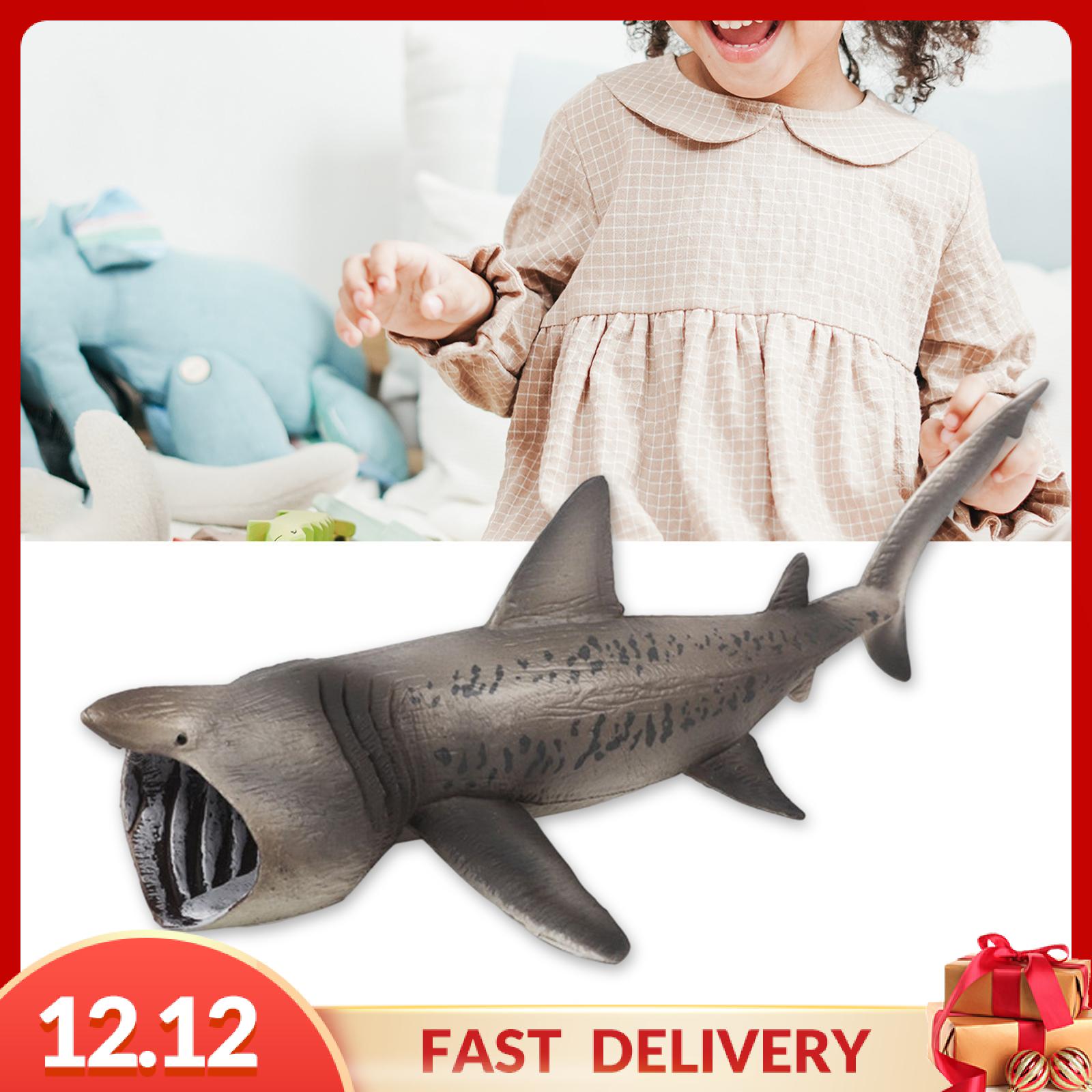 Gispark Realistic Basking Sharks Model Cognitive Early Learning Marine Creatures Figures Collection for Decorations Home Learning Party