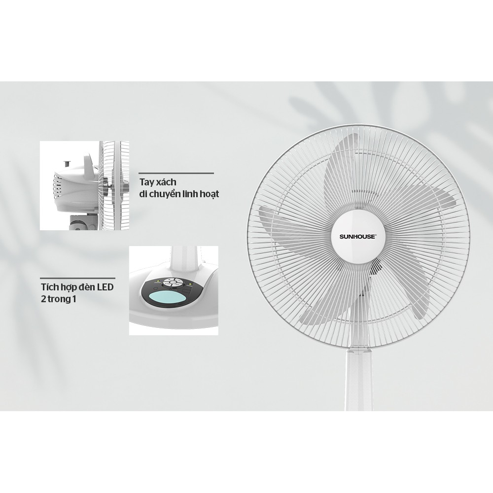 Quạt sạc SUNHOUSE SHD7228