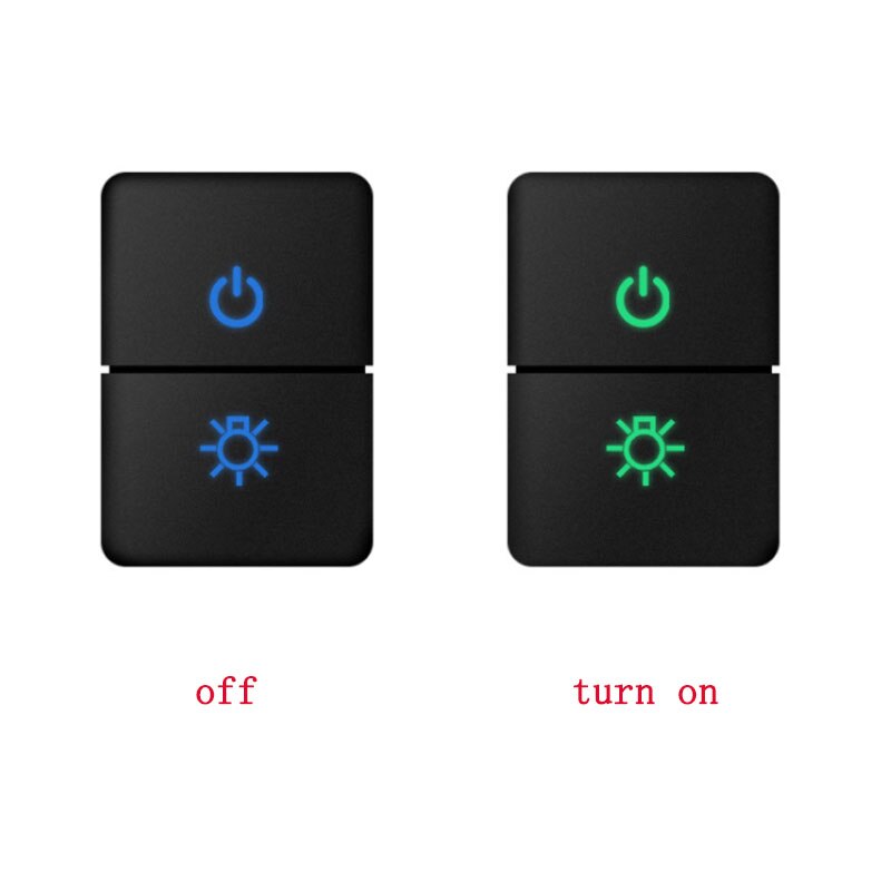 1pc Car Dual Key Switch Dual Switch Fog Lights Radar Power LED Headlight Switch Button for Mitsubishi Outlander L200 ASX 2020