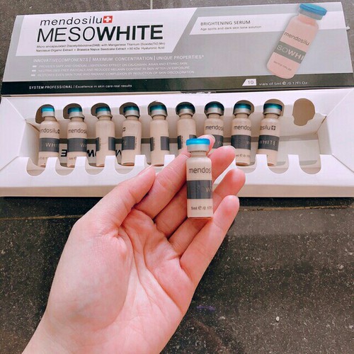 Cấy phấn trắng da mặt meso white Chuẩn Hàn