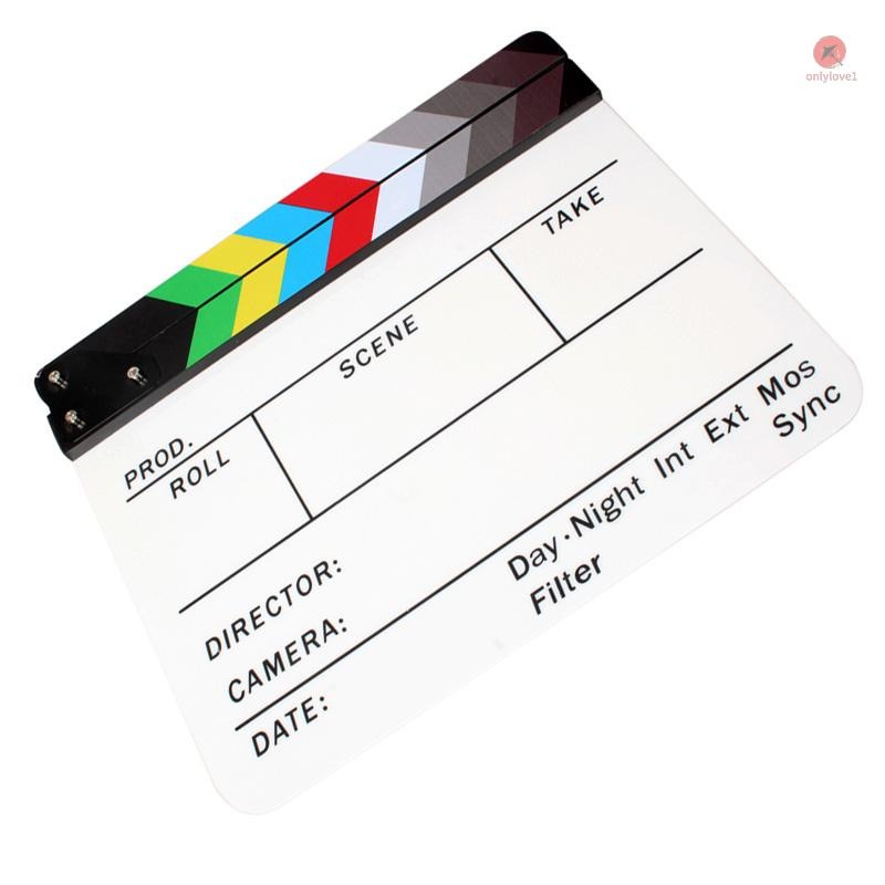 Bảng Đạo Cụ Quay Phim Action Clapper Board Colorful Đạo Diễn Sản Xuất Film