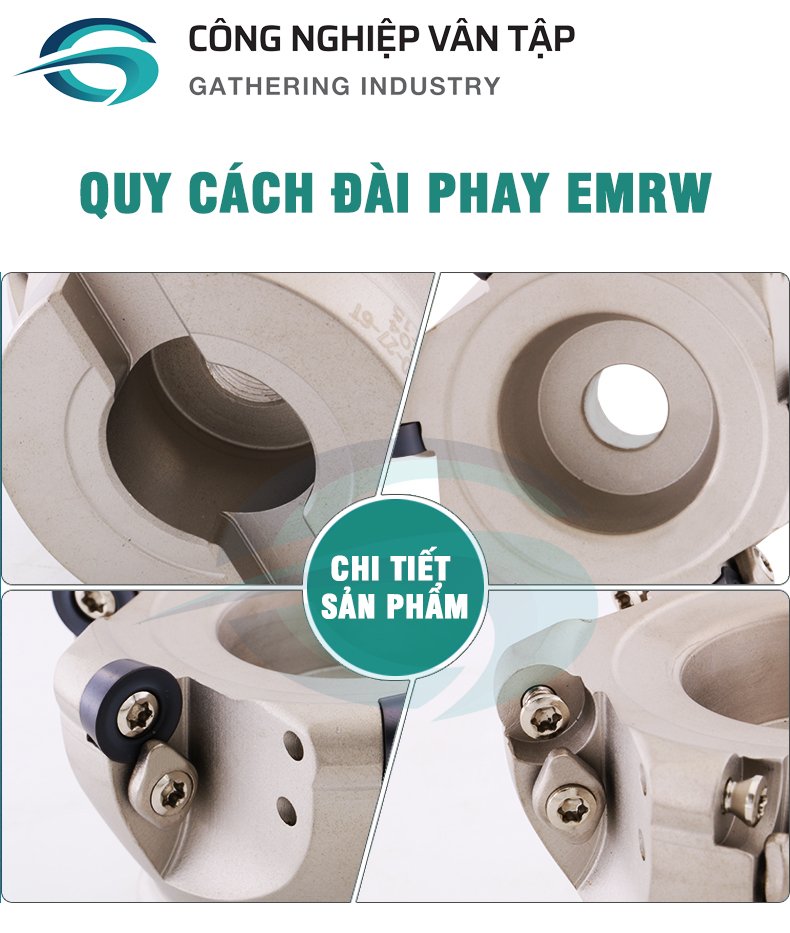 Đài phay gắn mảnh dao ERMW