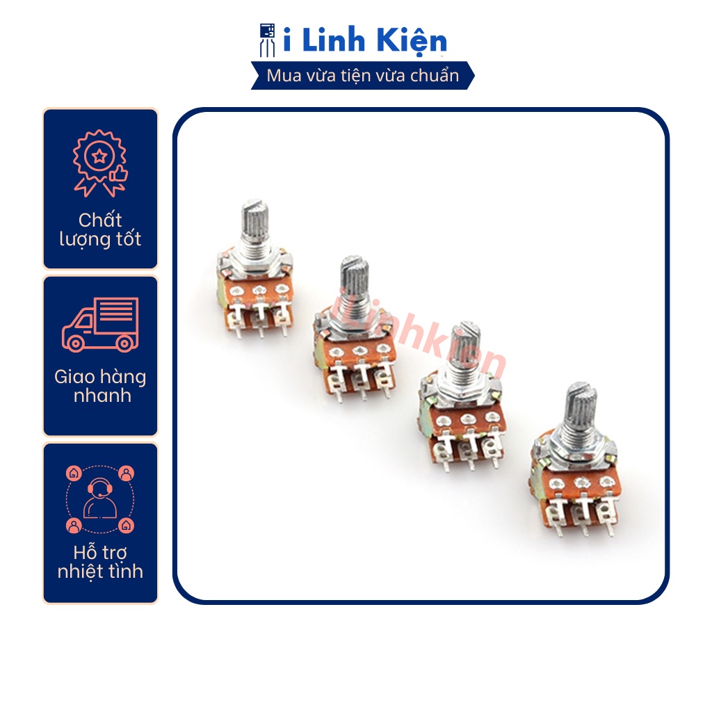 Chiết áp đôi 5K WH148-B5K 15mm
