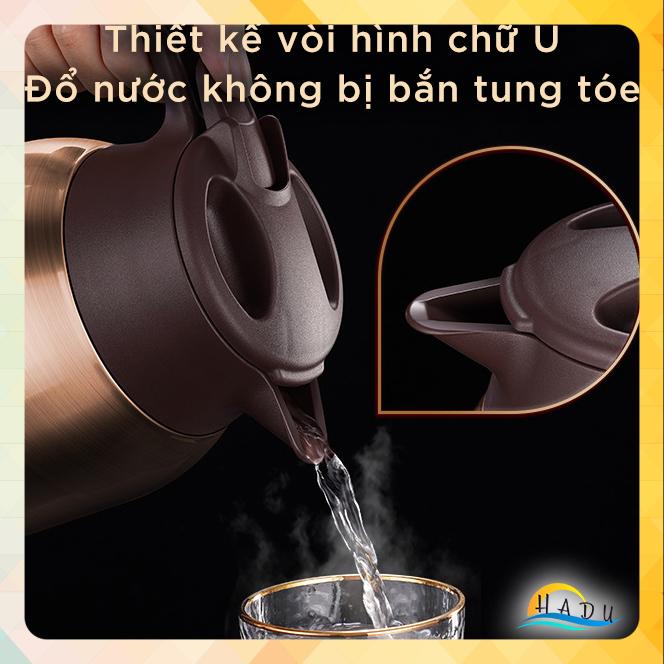 Phích Giữ Nhiệt 50 Tiếng Inox 316 SSGP 2 Lít, Bình Trà, Cafe Giữ Nóng Lạnh, Vòi Chống Bắn Nước, Tay Cầm Tiện Lợi, An Toàn Cho Gia Đình, Văn Phòng