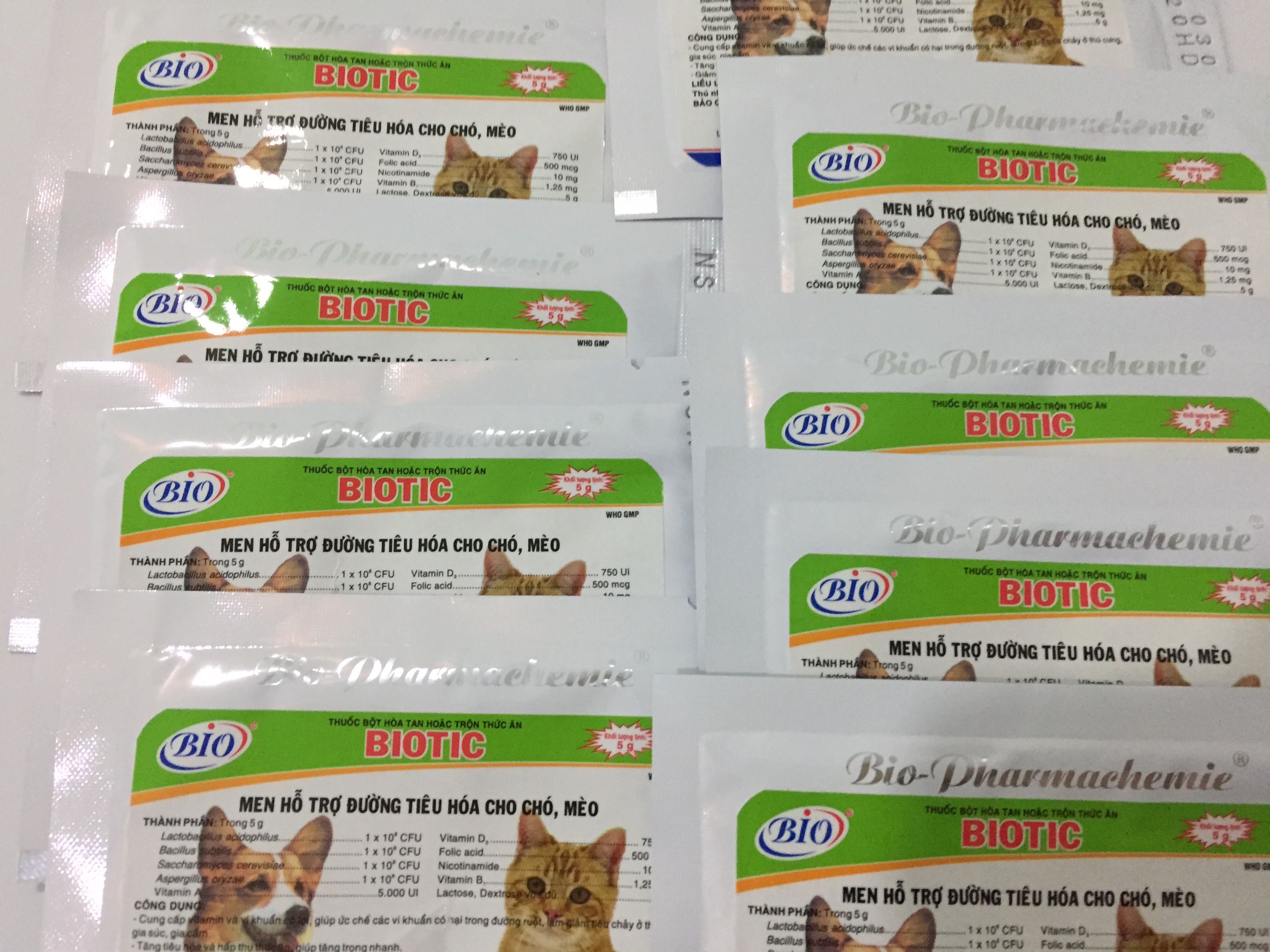 [HCM]MEN TIÊU HÓA CHÓ- MÈO. BIOTIC GÓI 5G