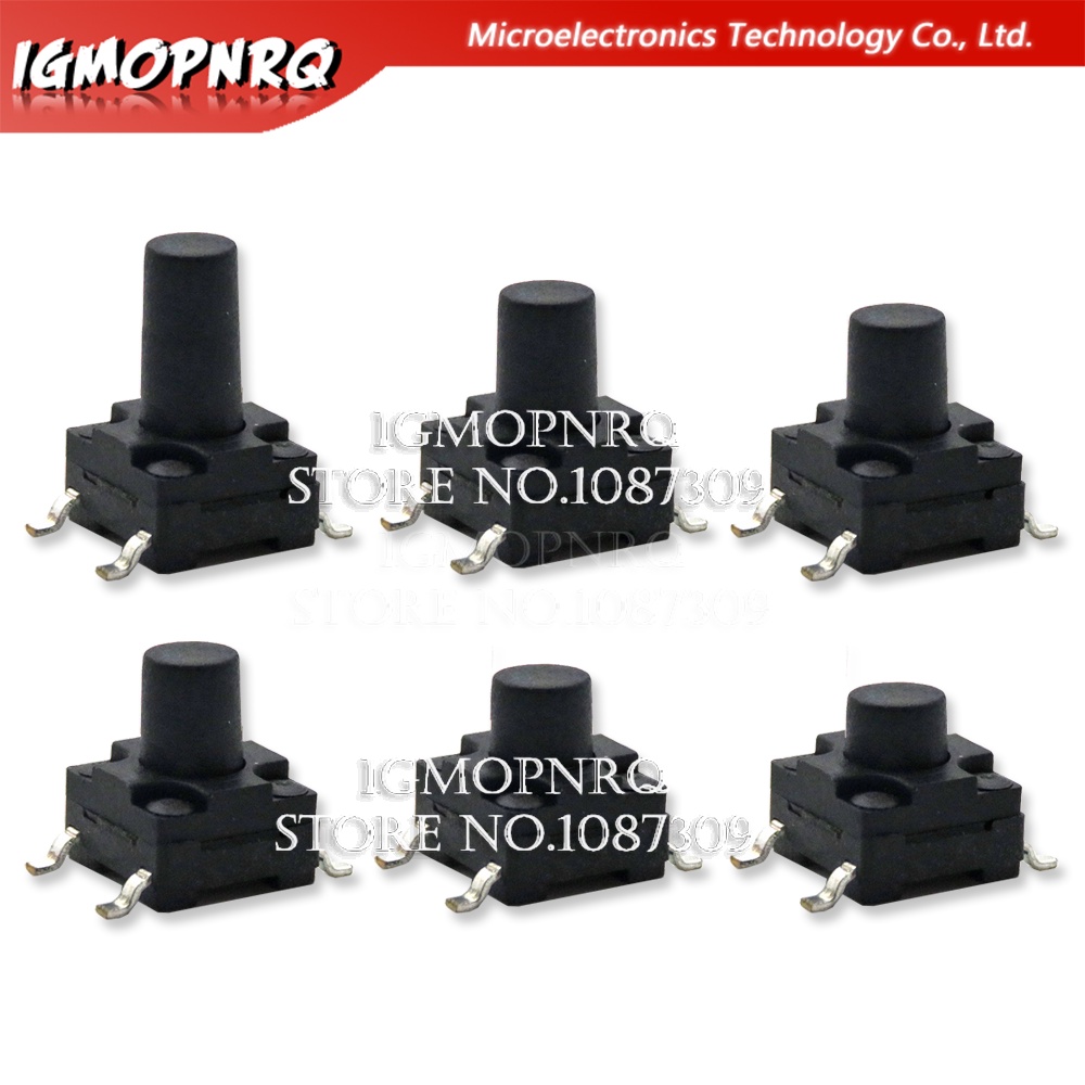 20PCS 6X6 PCB Tactile Mini Push Button Switch SMD DIP 4pin Micro Switch 6*6*4.3/5/6/7/8 Mm 6x6*4.3mm 5mm 6mm 7mm 8mm Waterproof integrated circuit