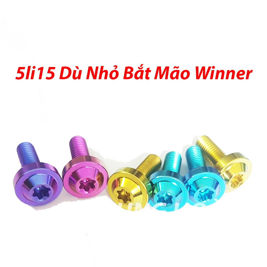 Ốc Titan Gr5 5li15 Bắt Mão Winner X/Đồng Hồ Sonic Winner Và Nhiều Vị Trí