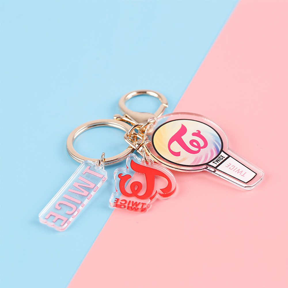 FGHJD Chain Fans Collection Gifts Bangtan Boys Keyring Exo Got7 Twice Seventeen Keychain Cosplay Jewelry Acrylic Pendant