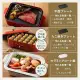 Bruno nhỏ gọn Tấm nhiệt 3 tấm (Takoyaki, chảo tráng gốm, bề mặt phẳng) quà tặng sinh nhật tay áo với sách công thức màu độc quyền màu xanh xám phong cách dễ thương một đơn vị với nắp có nắp 1200W kiểm soát nhiệt độ dễ dàng để làm sạch 1 người 2 người.... 