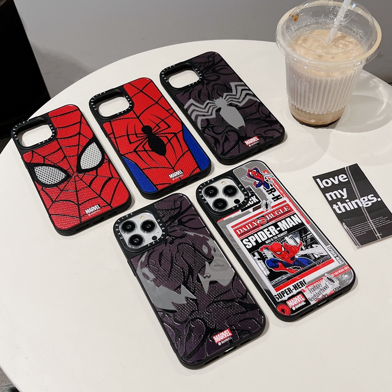 スパイダーマン × CASETiFY iPhone14promaxケース 黒 - iPhone用ケース