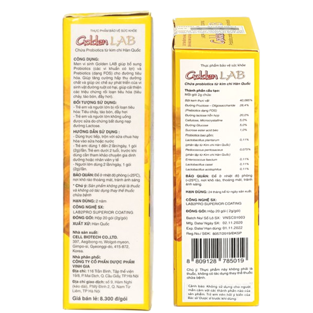 [HCM]Golden lab men vi sinh từ kim chi hàn quốc