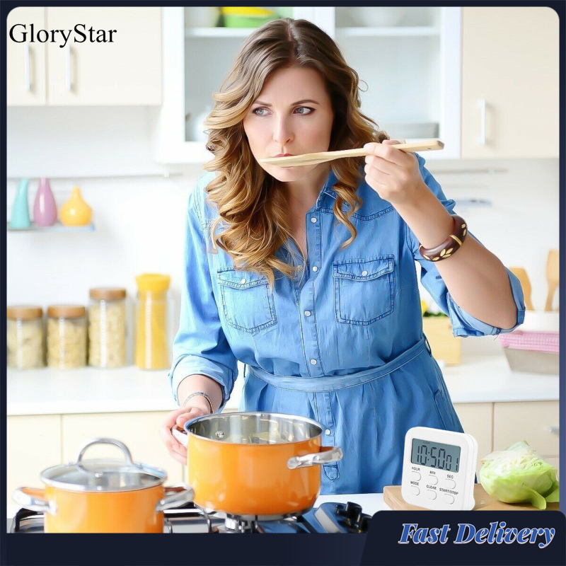 GloryStar Lcd Digital Kitchen Timer Count-down Up Magnetic Kitchen Gadgets With Loud Alarm For Cooking Baking Study