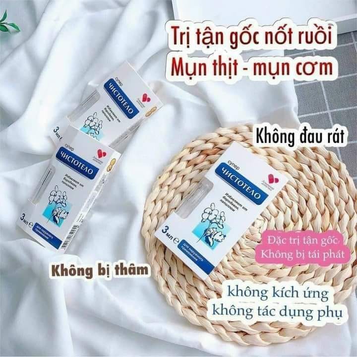 Gel tẩy nốt ruồi 12ml của Nga