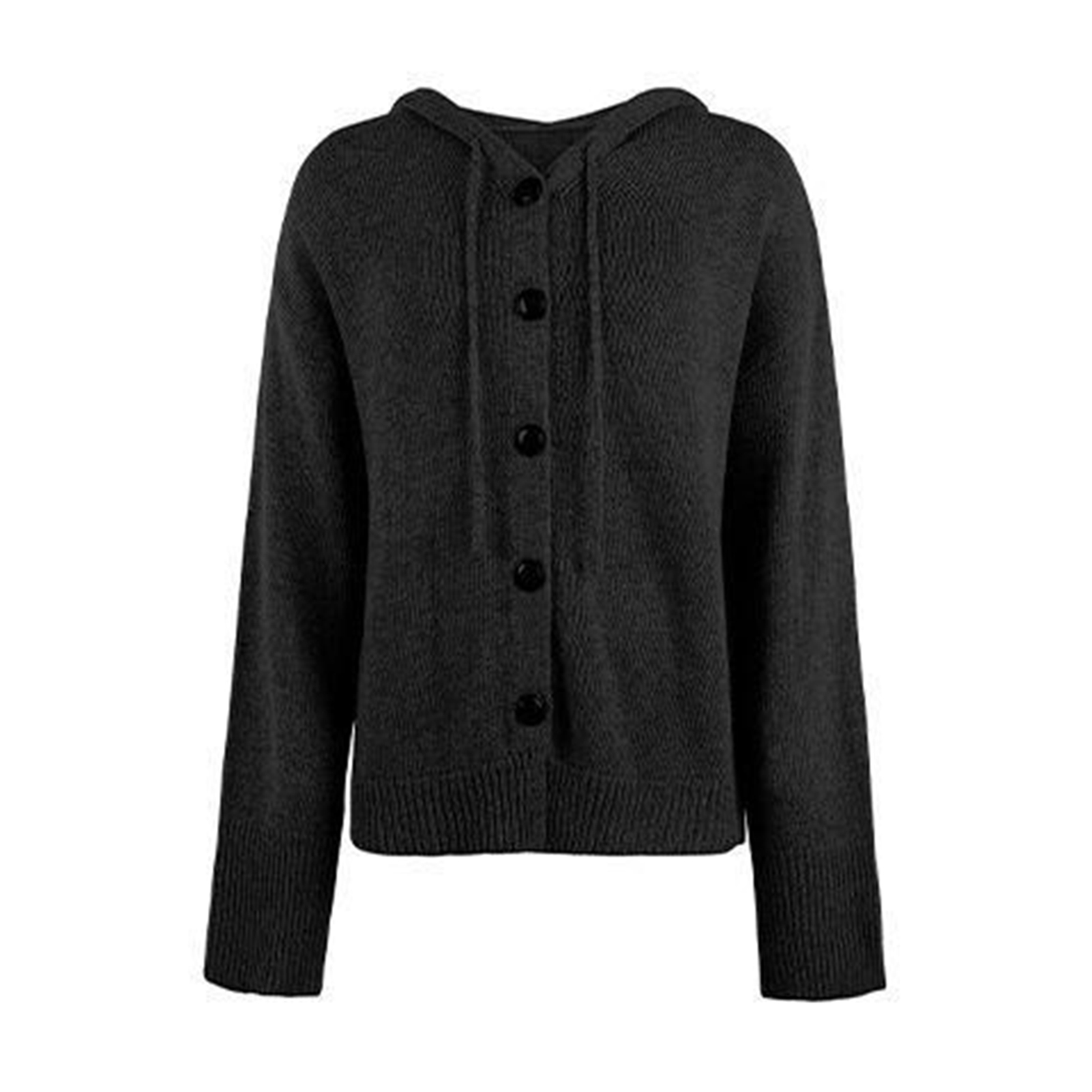 Freedun® Long-sleeved Cardigan Jacket Women Long Sleeve Top Cozy and Women's Knitted Hooded Sweater Coat Perfect for Spring and Fall