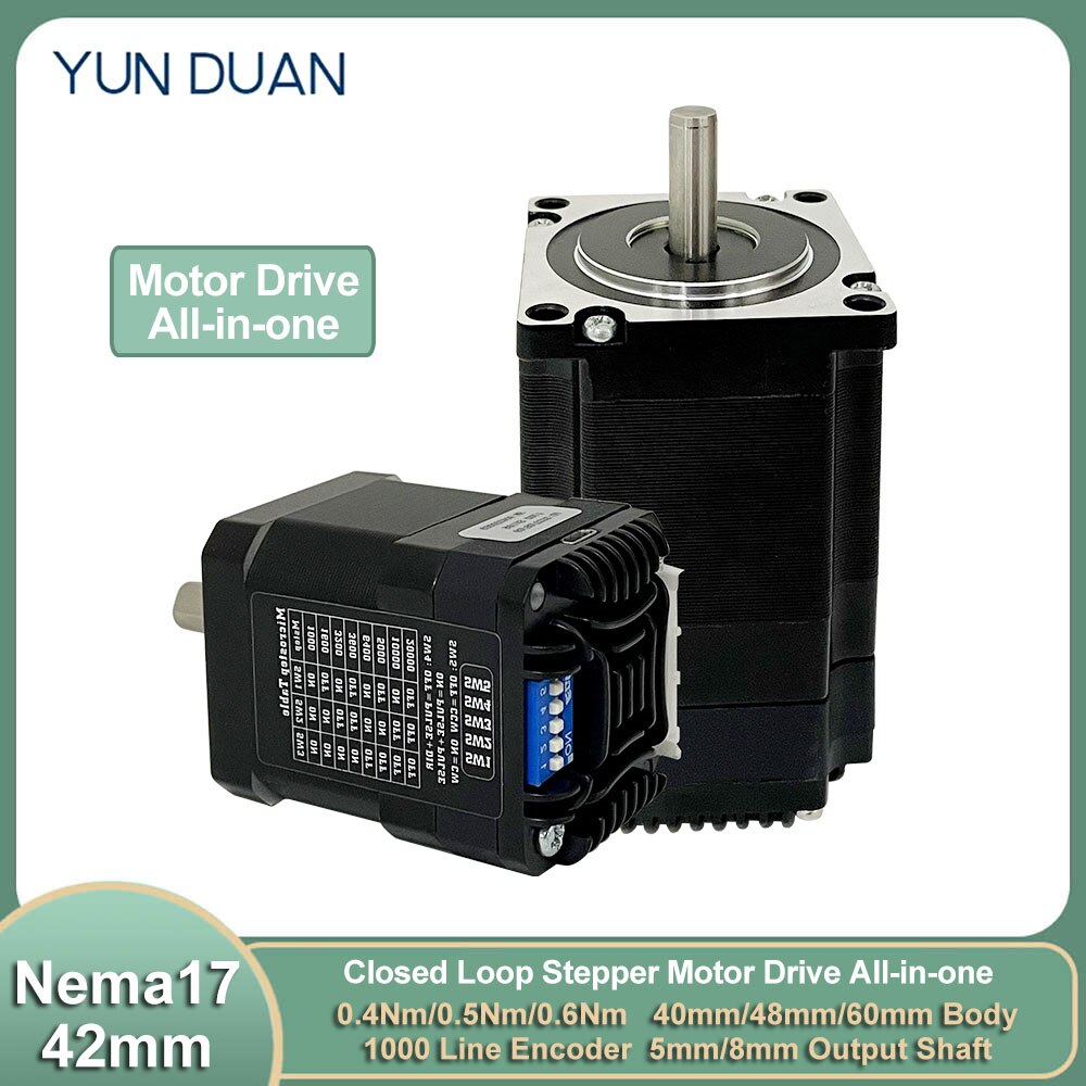 Nema17 Closed Loop Stepper Motor Drive All-in-one Encoder Hybrid Servo ...