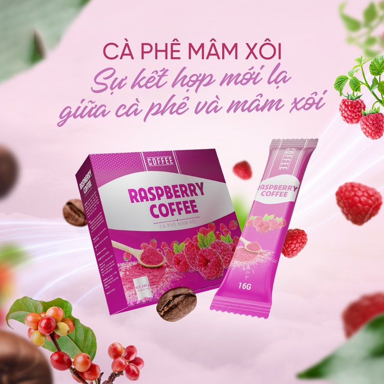 Cà Phê Giảm Cân Mâm Xôi Raspberry Coffee Chính Hãng