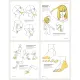 Point Character Drawing Vol.2 by Taco(2 books) - How to Draw body and face Tutorial book. 