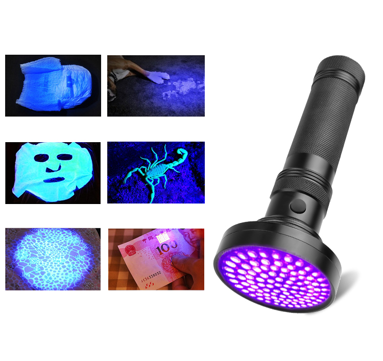 Flashlight 21/51/100 Led 395nm Flashlights Ultraviolet Black For Dry ...