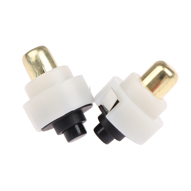 2Pcs 20mm LED Flashlight Push Button Switch ON/ OFF Electric Torch Tail ...