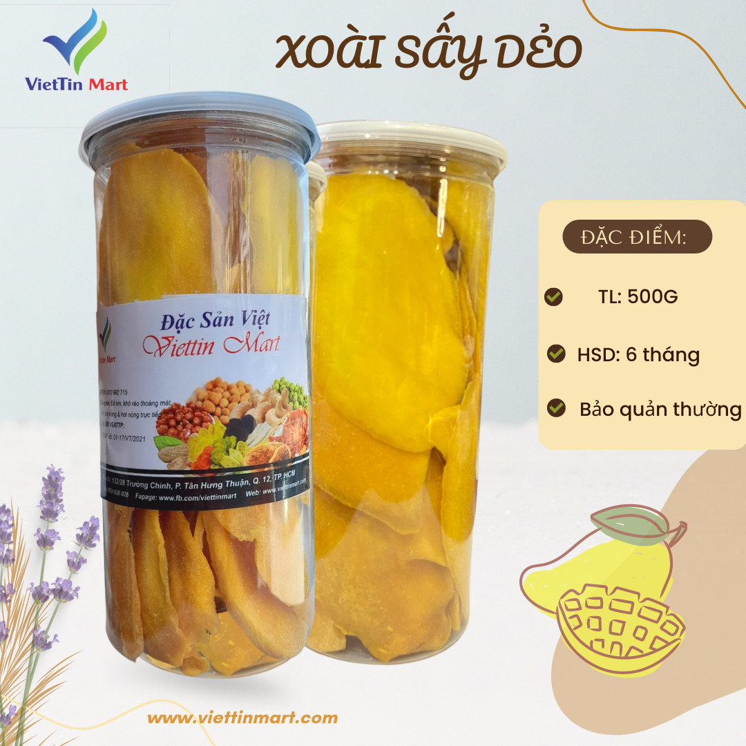 1kg Xoài sấy dẻo thơm ngon