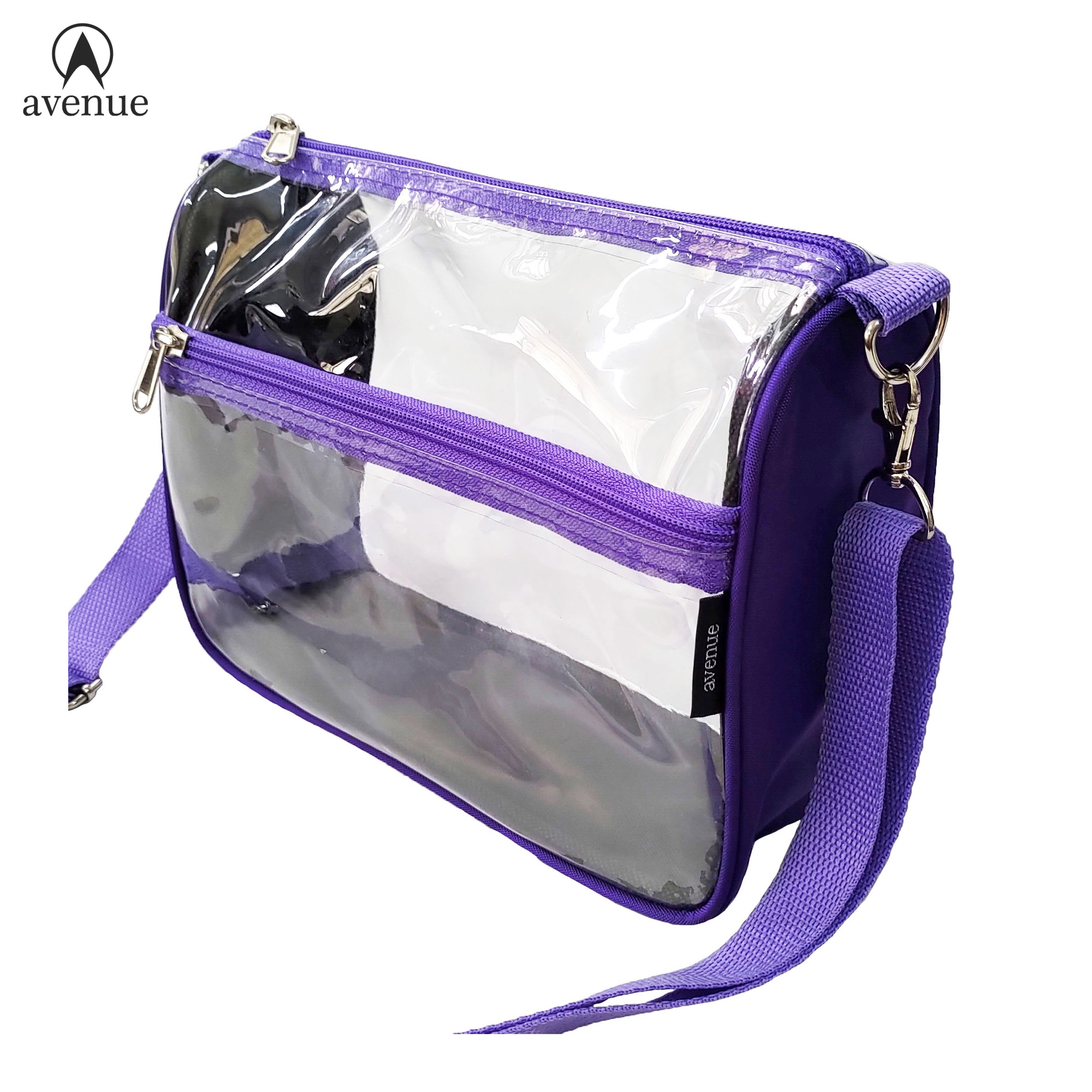 Avenue Transparent PVC Clear Sling Bag 303 Shoulder Bag Thick Plastic