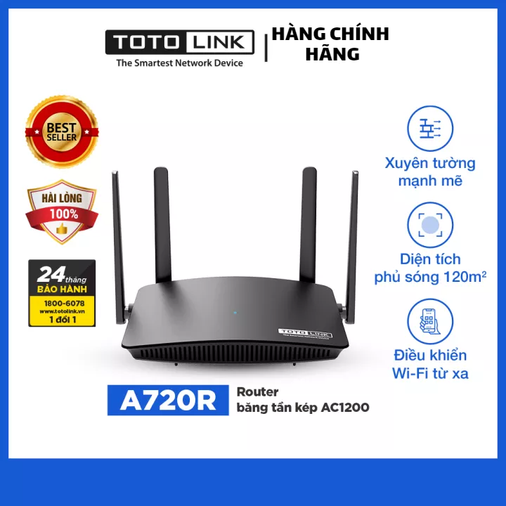 TOTOLINK - A720R - Router băng tần kép AC1200