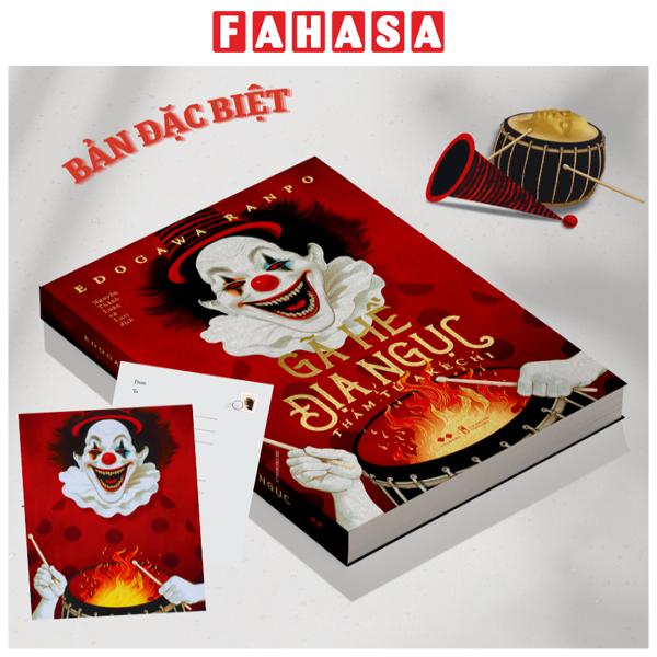Fahasa - gã hề địa ngục - thám tử akechi - bản đặc biệt - tặng kèm bookmark bồi bế + postcard bồi bế
