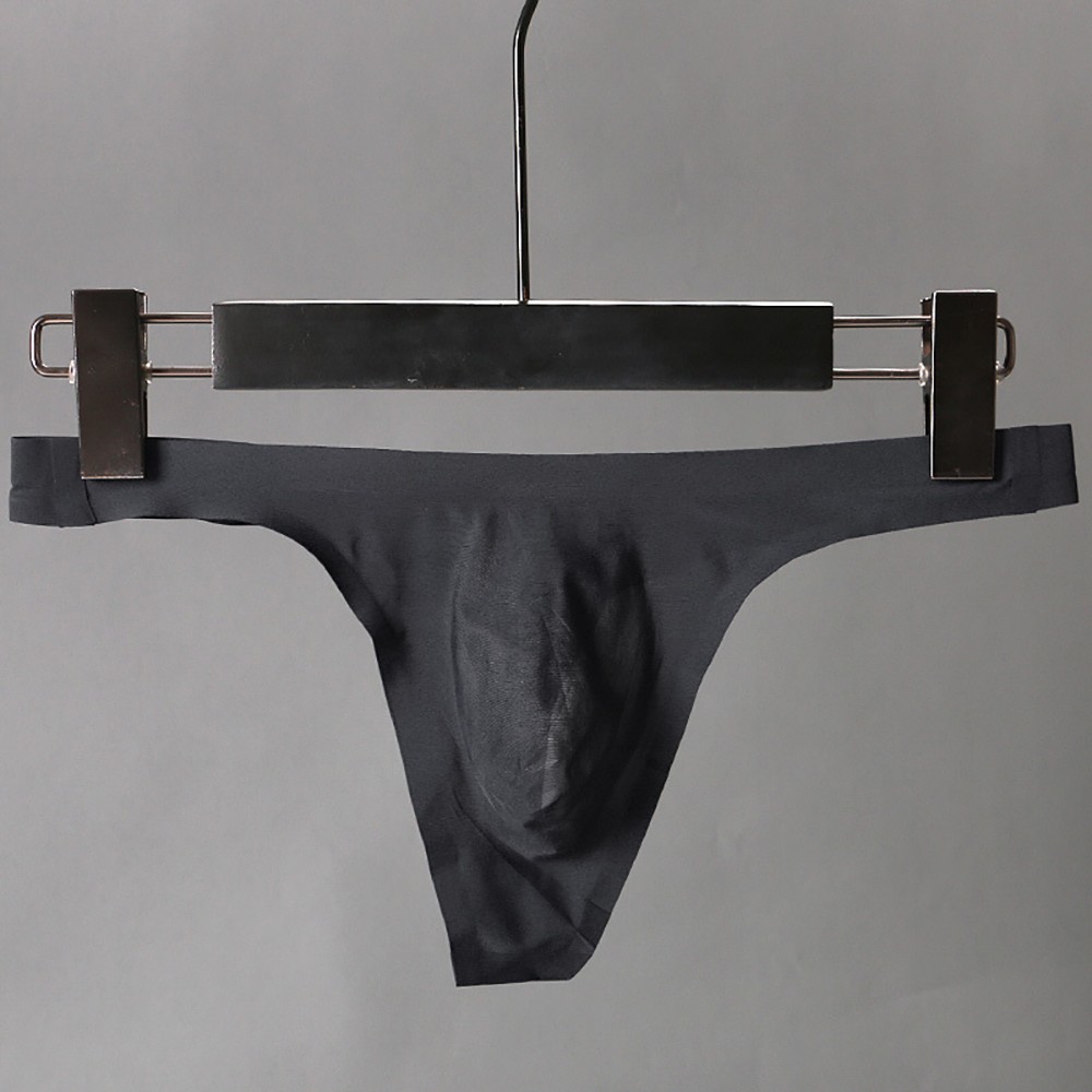 【specialthing】 Comfortable Stretchy T Back Briefs for Men in Apricot/Black/White/Gray 【Ready Stock】