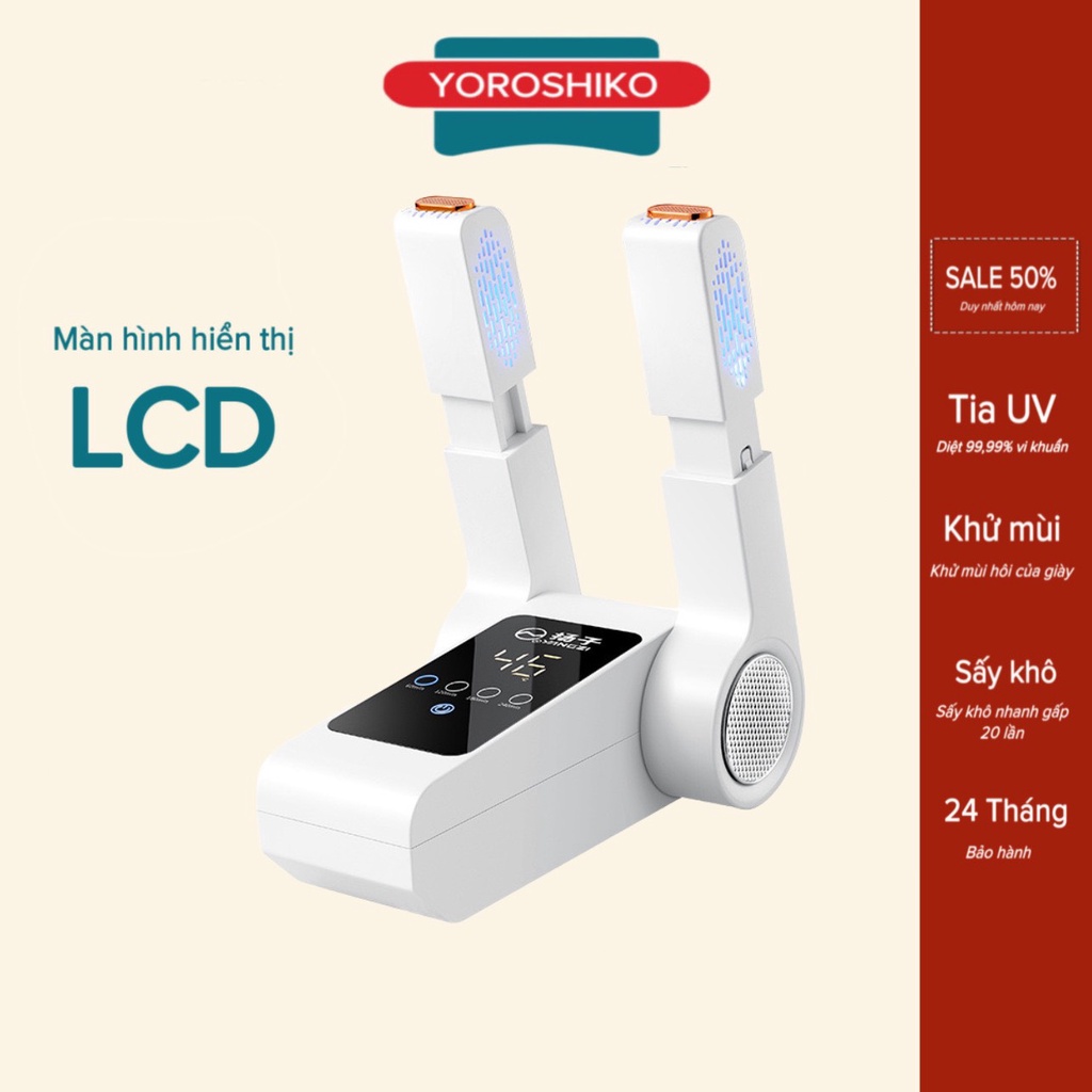 Máy sấy giày Yoroshiko cao cấp có tia cực tím khử mùi hàng chính  