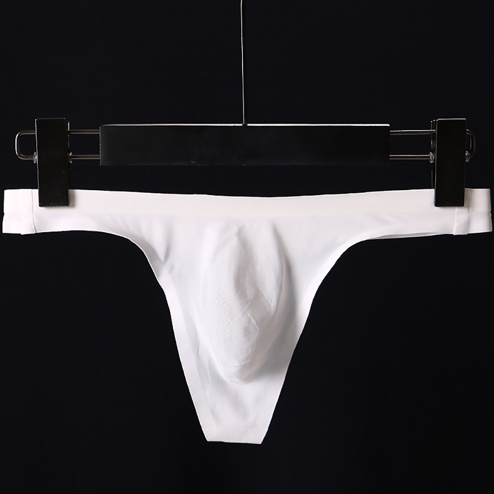 【specialthing】 Comfortable Stretchy T Back Briefs for Men in Apricot/Black/White/Gray 【Ready Stock】