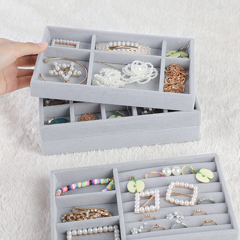 Jewelry Storage Box Ring Earring Bracelet Display Drawer Organizer
