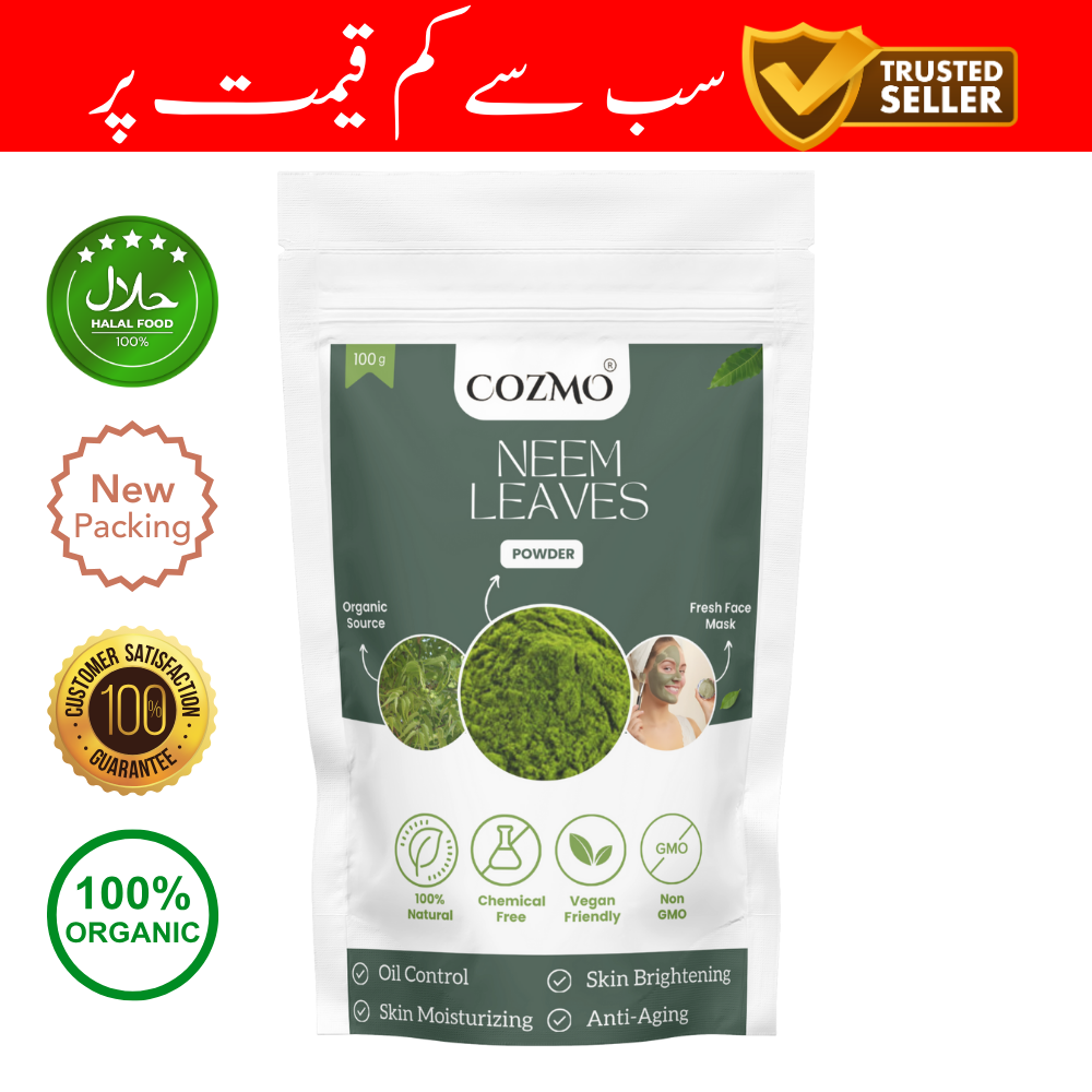 Cozmo Neem Leaves Powder Organic | Natural and Chemical Free | No Added Preservatives or Colors 100g
