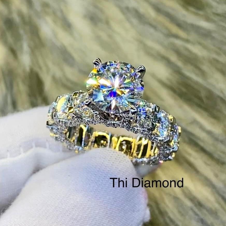 Nhẫn nữ vàng, nhẫn vàng mạ vàng thật cao cấp, nhẫn bạc Ý mạ bạch kim, nhẫn vàng trắng vàng ý sang trọng đính đá pha lê sáng lung linh xinh đẹp  Trang Sức Gami NL007 - đeo đi tiệc đi đám cưới cực đẹp CAM KẾT KHÔNG ĐEN