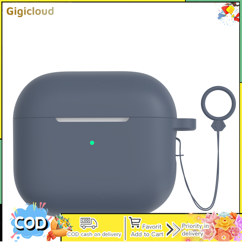 Silicone Cover Case Compatible For Airpods Pro 2 Bluetooth-compatible Headset (with Lanyard Carabiner)