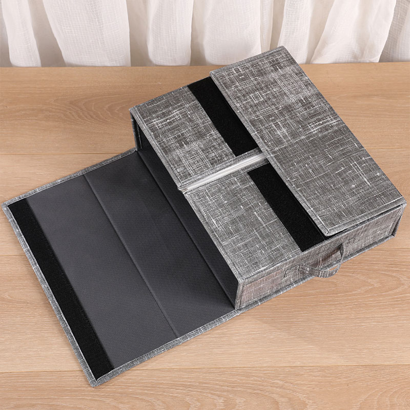 Foldable bedding and bed sheet storage box, multifunctional, washable cotton and linen storage box