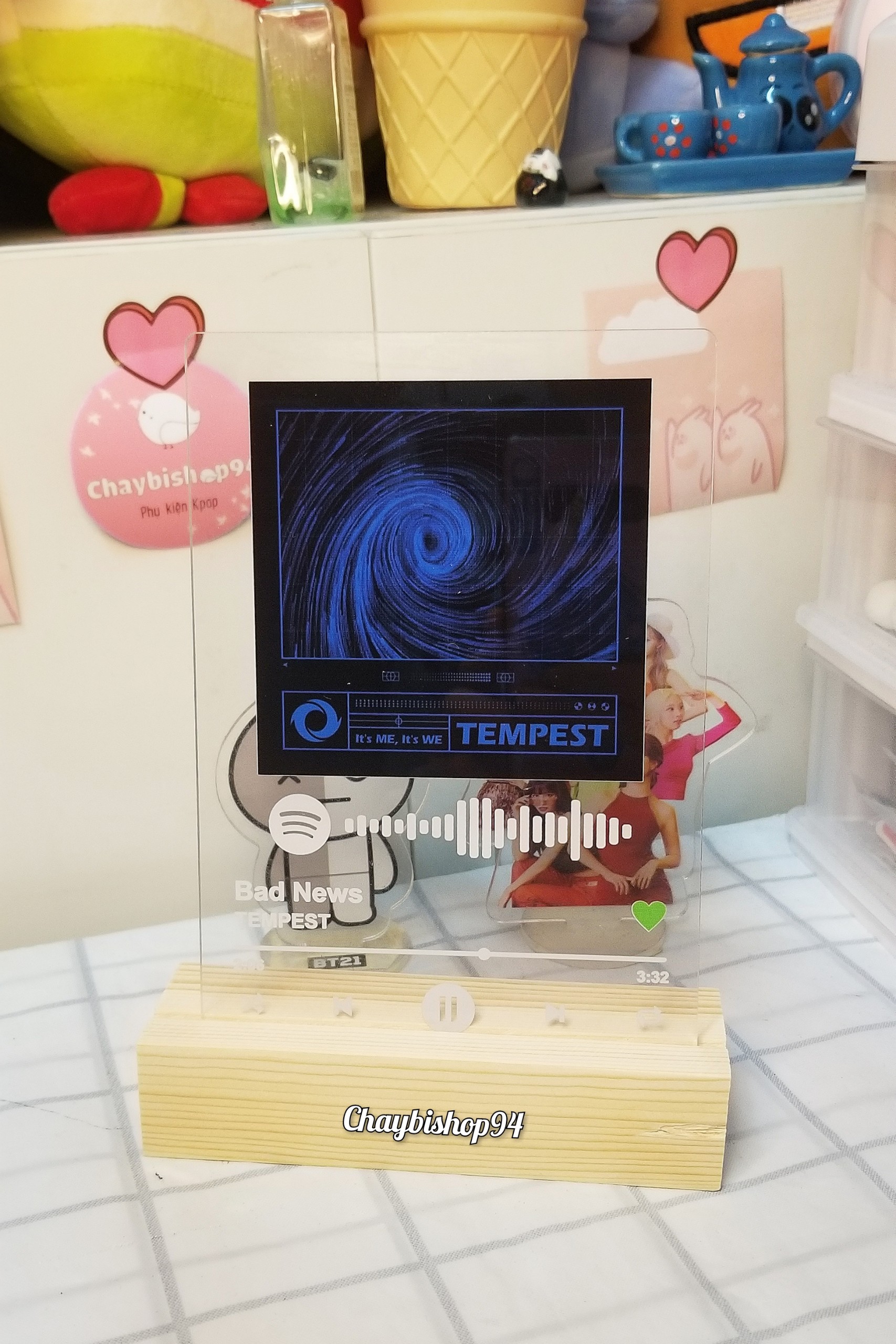 Khung ảnh spotify TEMPEST (Khung ảnh trang trí Tempest)