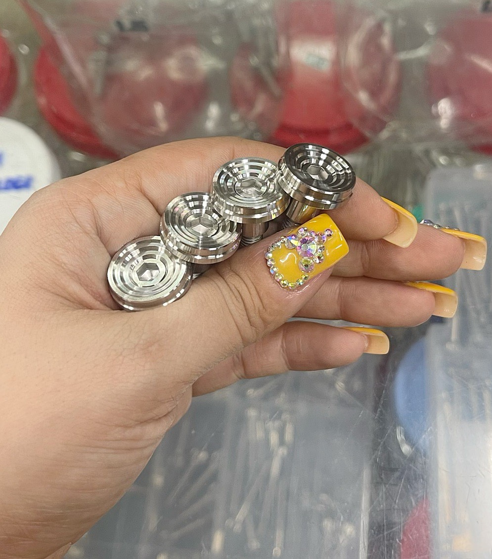 Khâu áo - bửng , Khâu cốp kèm ốc Inox