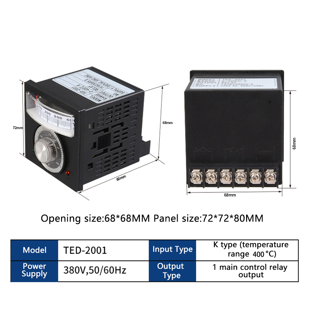 DM TED-2001 Switch Pointer Temperature Controller Oven Oven Temperature Controller