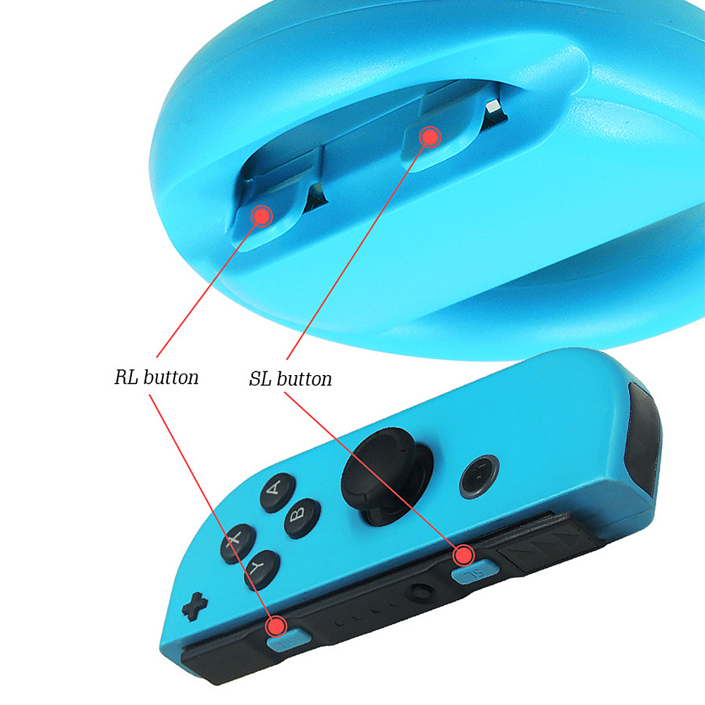 2 Pcs Gaming Racing Steering Wheel Grip For Nintendo Switch Oled Joy ...