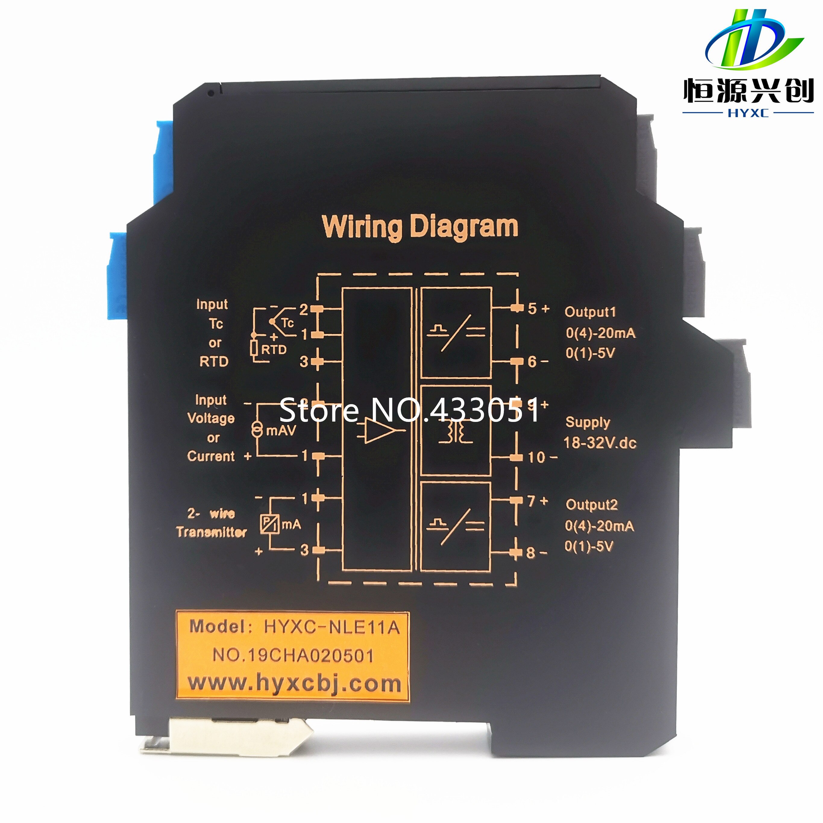 Ultra-Thin Signal Isolation Transmitter Current, Transmitter Multi-Input, Multi-Output 4-20MA, 0-5V, 0-10V, Power Supply
