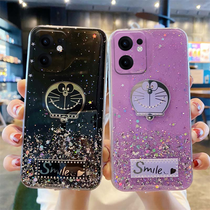 YUXING Trasparente Cover per Oppo Reno 13F 4G 5G / Reno 13 FS 4G 5G - Custodia Protettiva Sottile in TPU Morbido Antiurto con Carino Motivo Disegno Cool (Duck