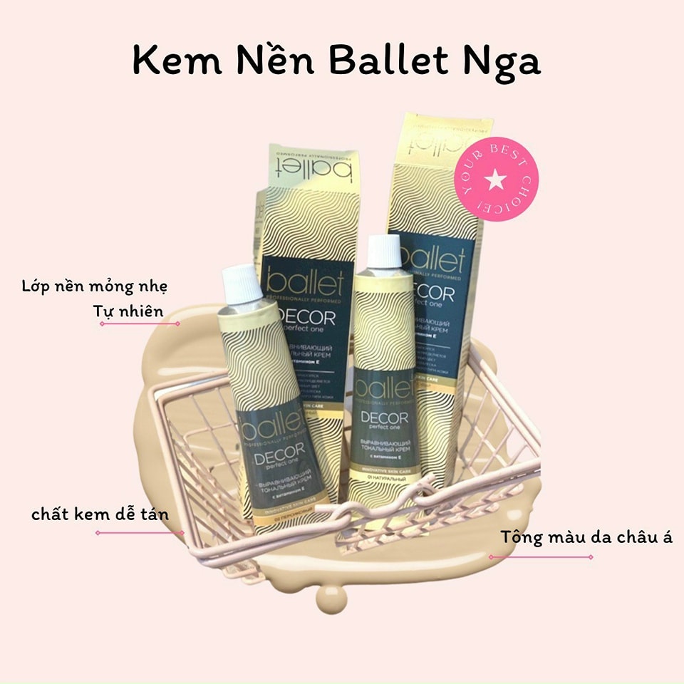 { CHÍNH HÃNG} KEM NỀN BALLET 2000 KIỀM DẦU CHE PHỦ TỐT 41GR