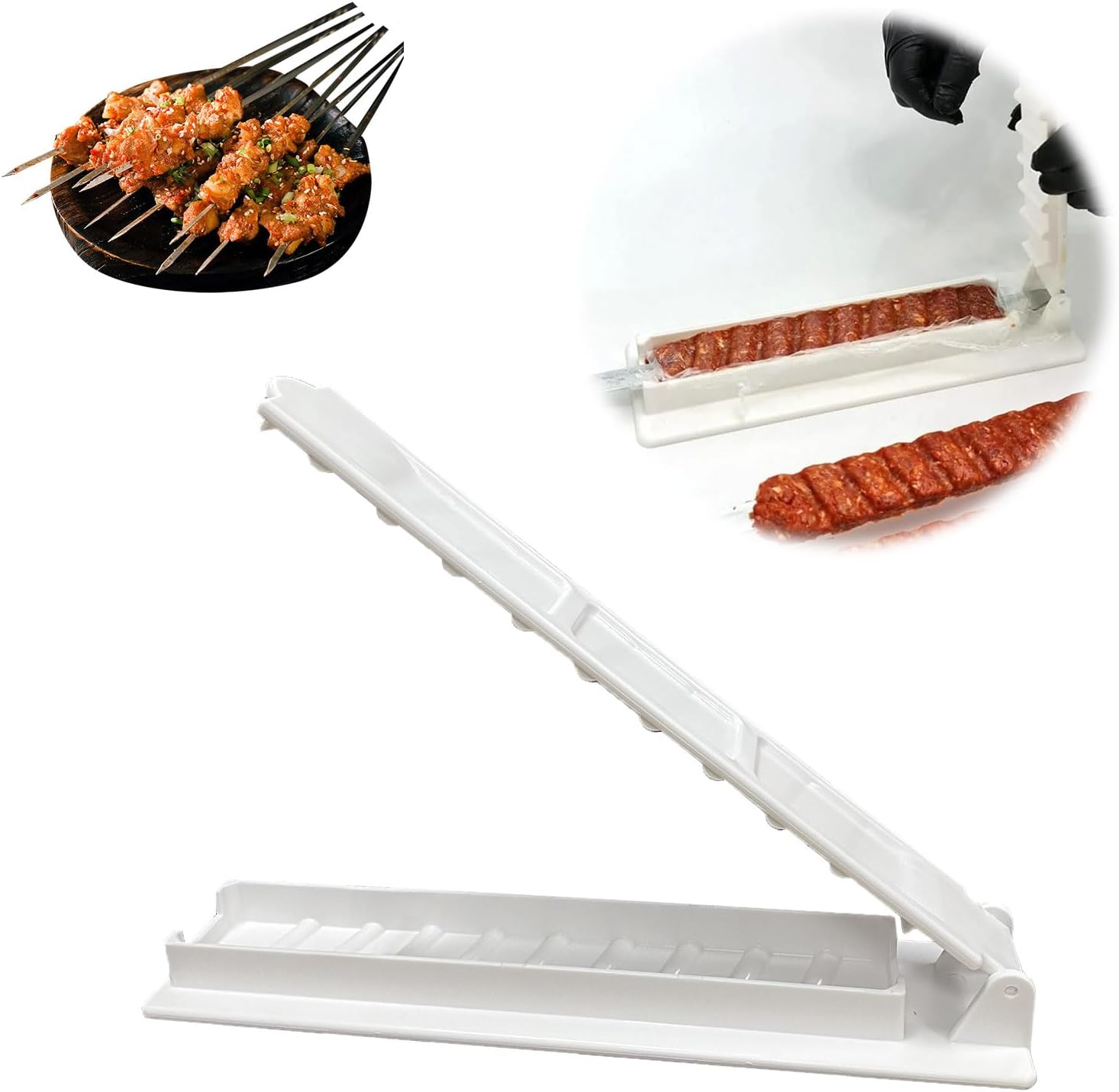Kofta Machine Kababs Maker, Thick Plastic Kabab Maker Machine, Easy Kofta Kabab Press ...