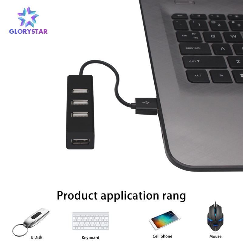 Usb Hub 2.0 Multi Usb Splitter Usb 2.0 Hub 4 Port Multiple Expander Multi Splitter High Speed For Pc Computer Accessories