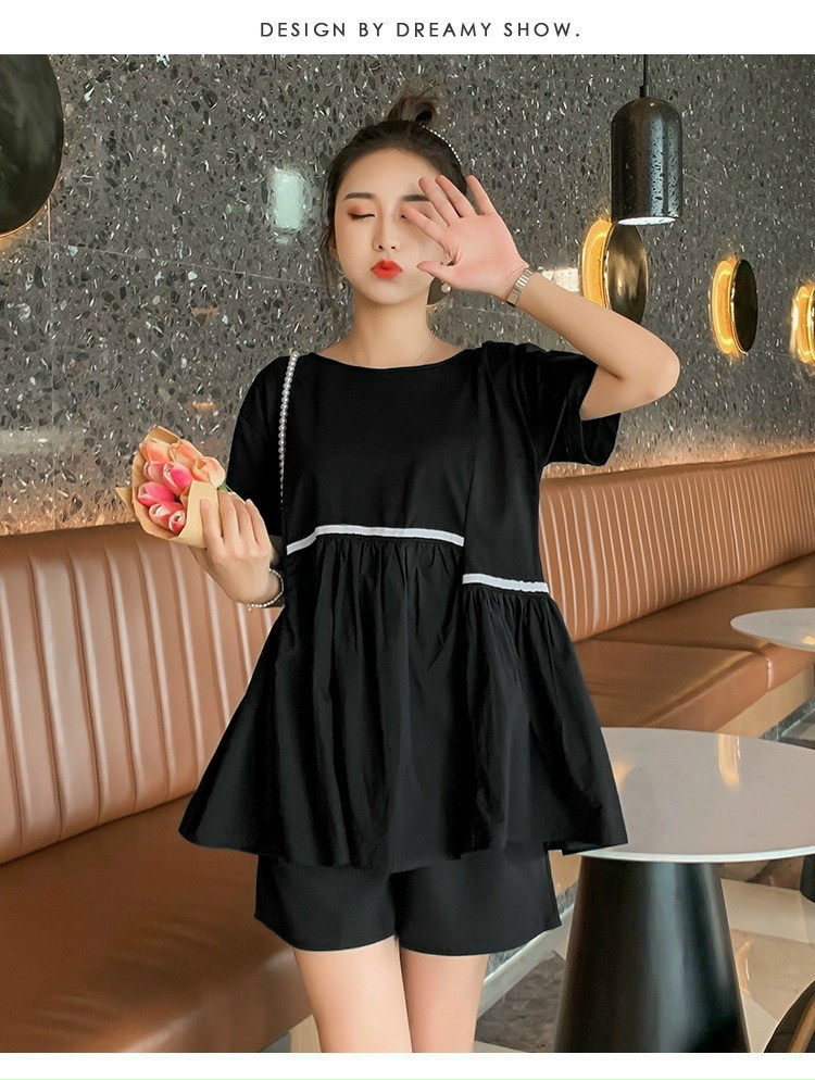 Bộ đồ bầu mặc nhà mùa hè chất mát cho bầu mặc thoải mái trong và sau sinh