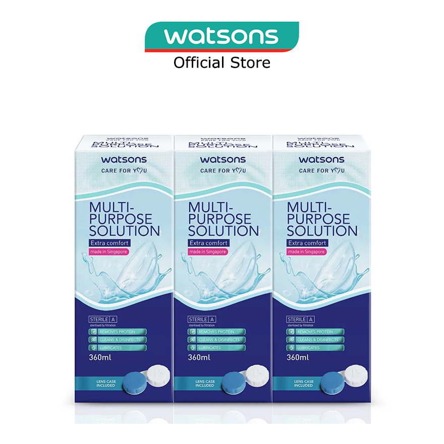 WATSONS MultiPurpose Solution For Contact Lens (Removes Protein